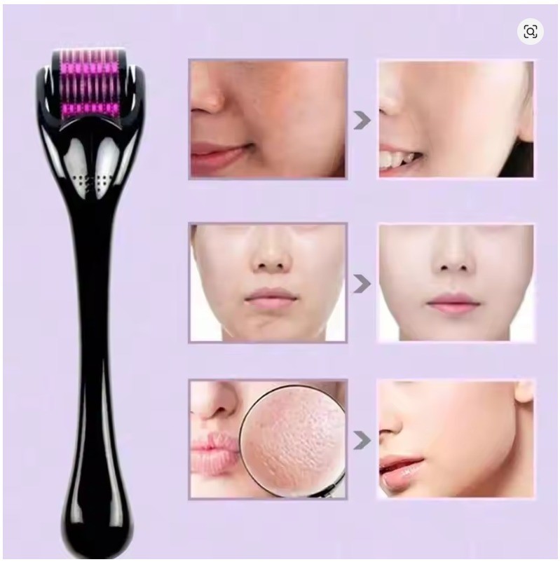 Hair Growth Titanium Derma Roller Microneedle for Face Beard Skin Care Tool