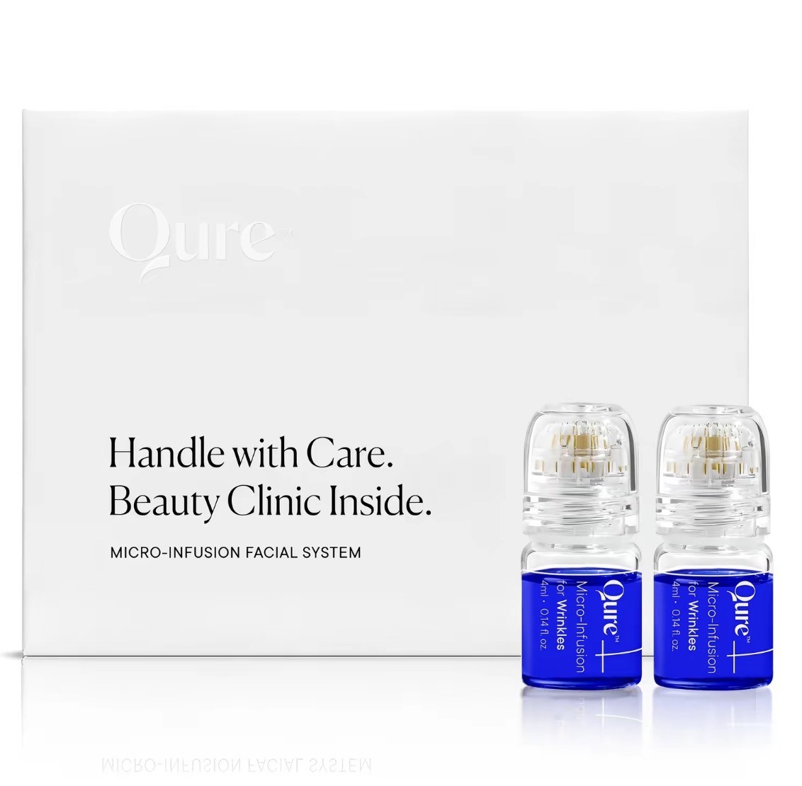 Qure Micro-Infusion Facial System At Home Microneedling 1 Month Bundle Kit