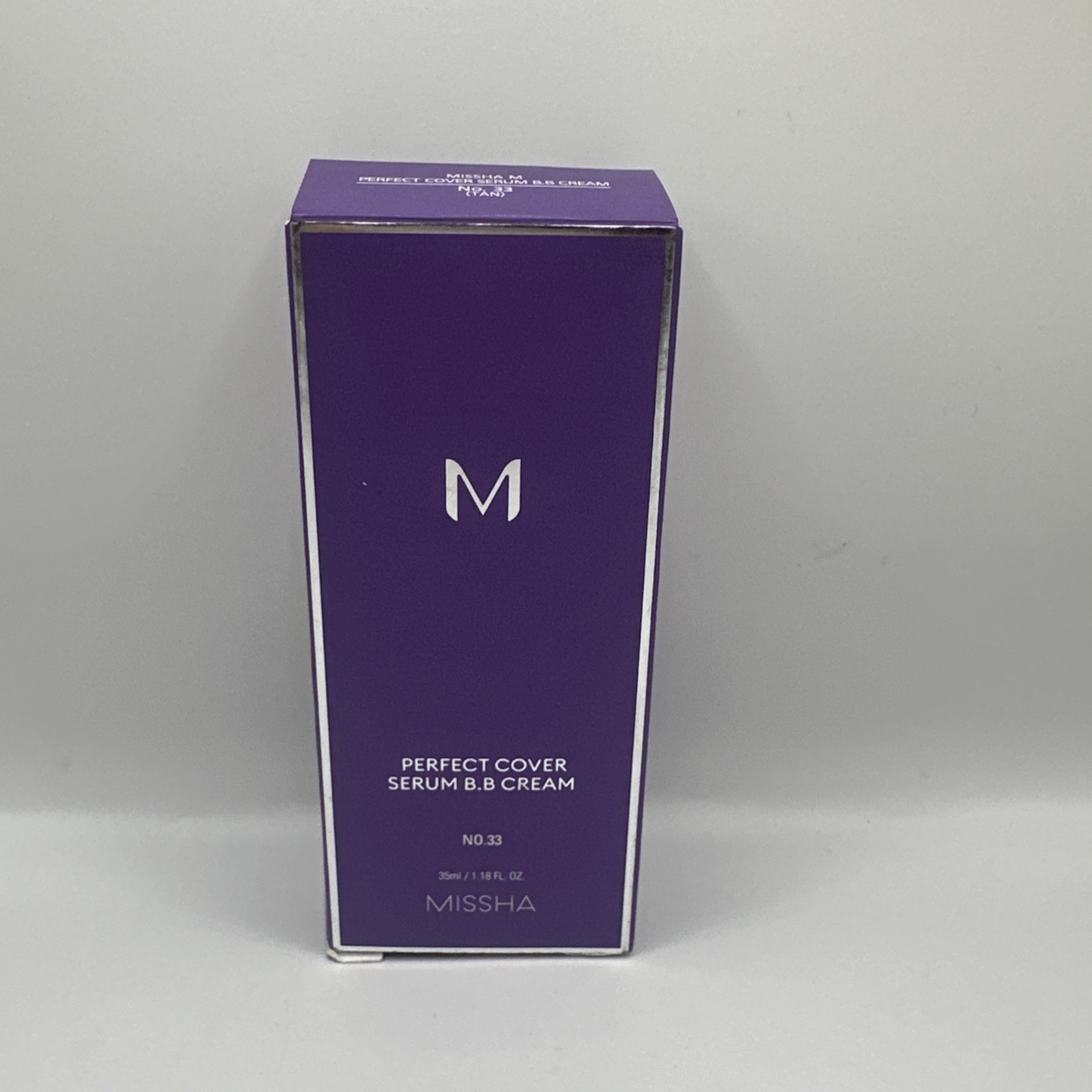 MISSHA M Perfect Cover Serum BB Cream #33 Tan – 1.18 fl. oz. EXP 09/2028 FLAWS