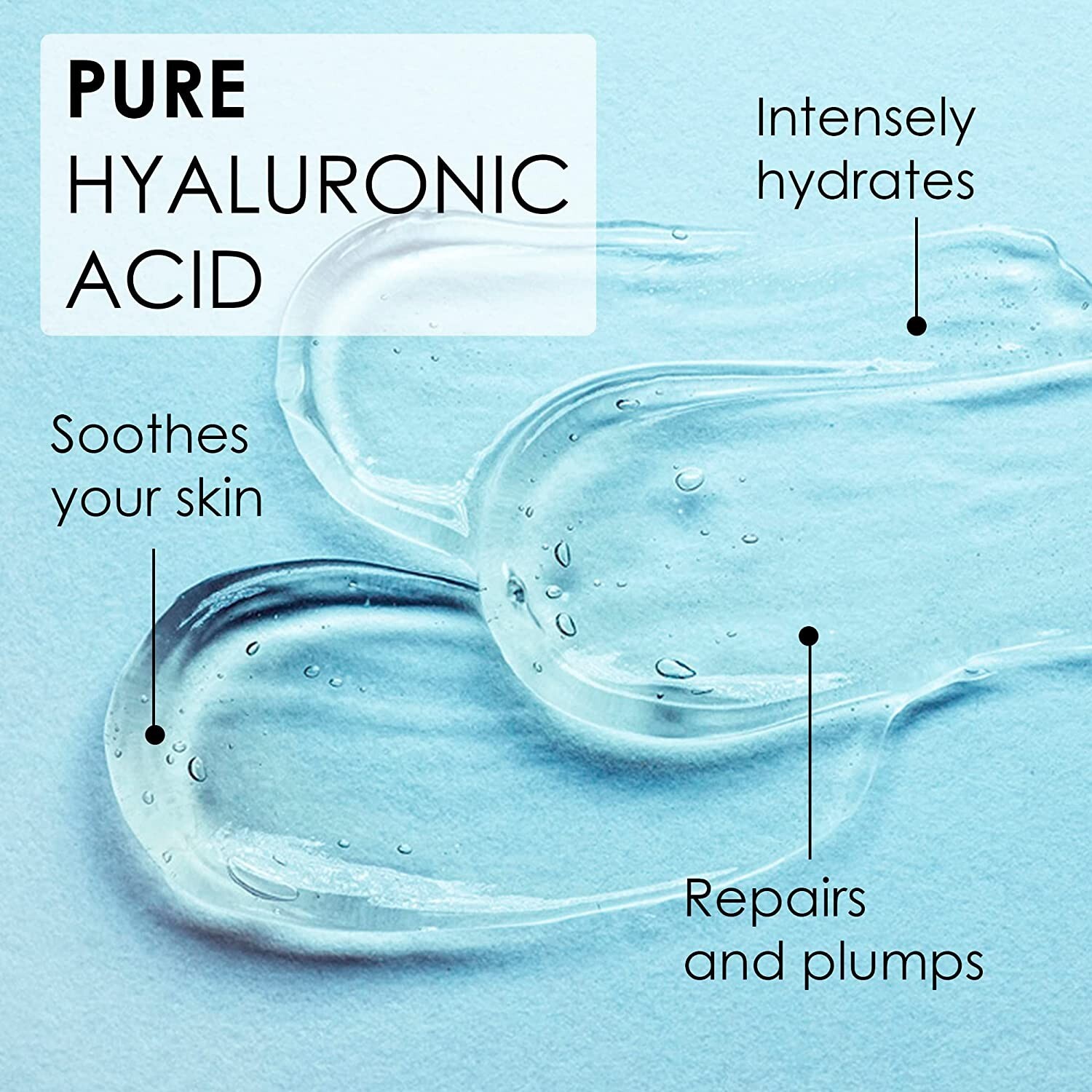 Hyaluronic Acid Anti-aging Serum for Face – 100% Pure Medical Formula – 2oz