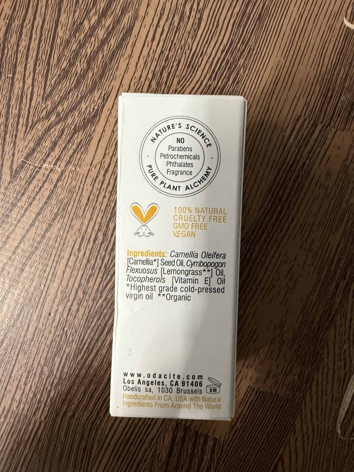 Odacité Gt+L Radiance Effect Serum Concentrate Green Tea +Lemongrass 5ml 0.17 Oz