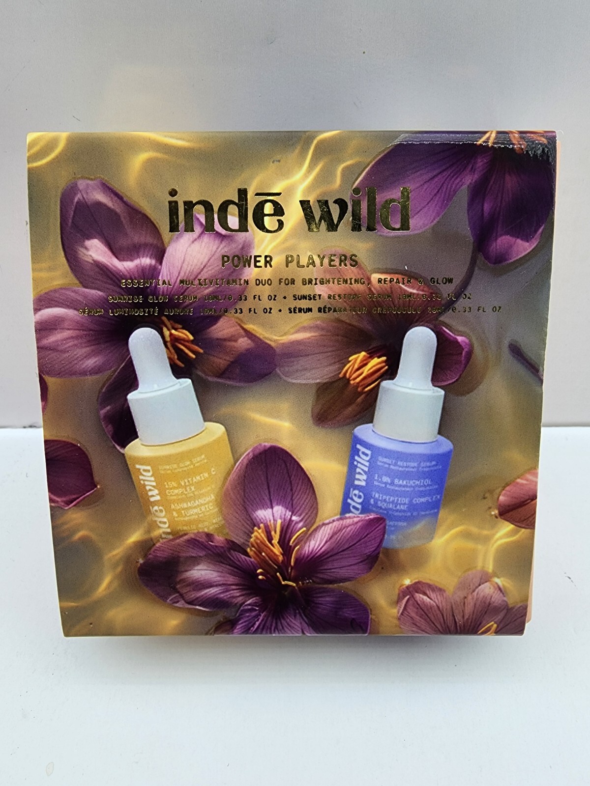 NEW Inde Wild Power Players Giftbox Day & Night Holiday Glow 10mL/0.33 fl oz