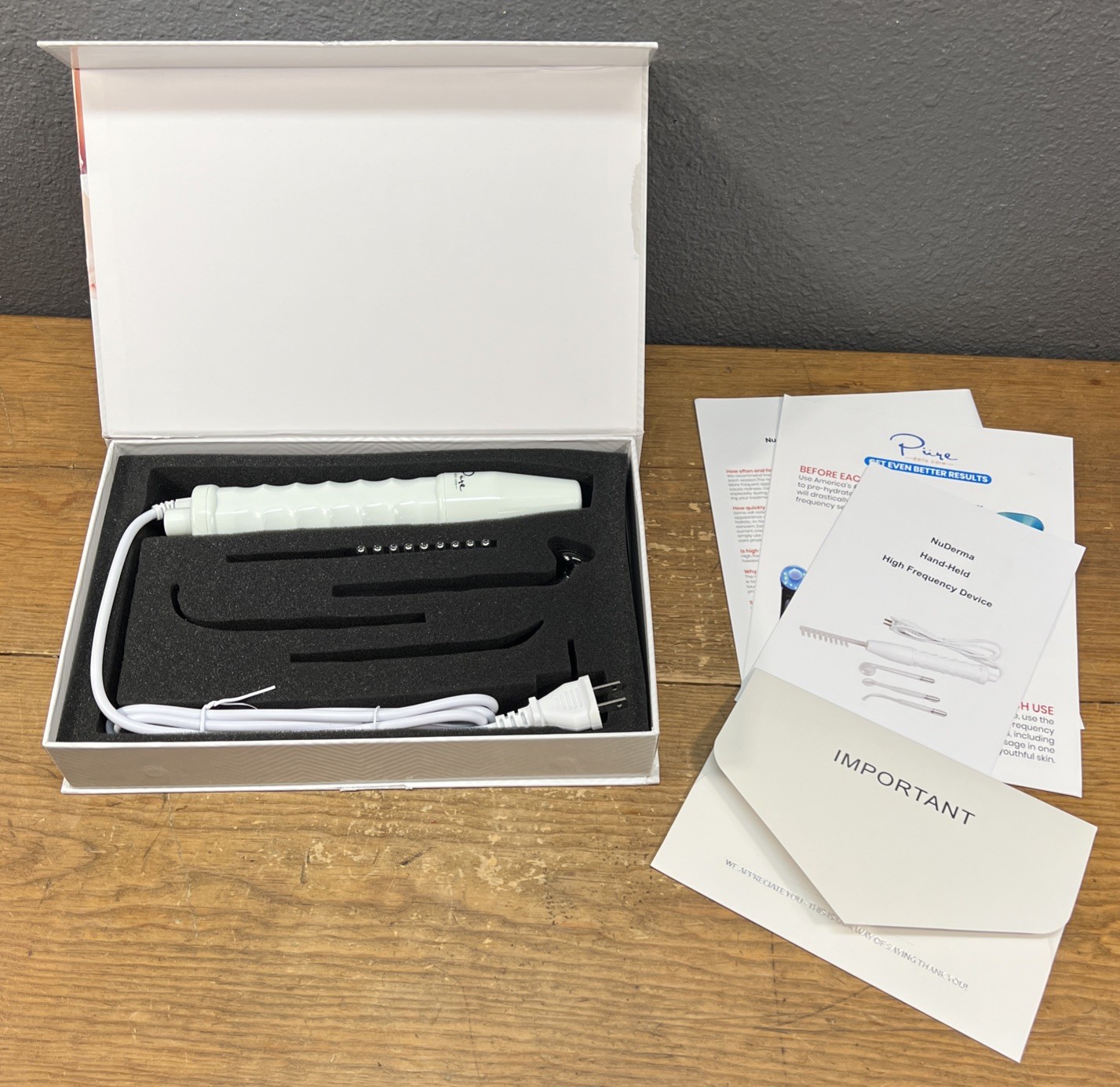 Pure Daily Care NuDerma ANTI-AGING & REPAIR Portable Handheld Skin Therapy Wand