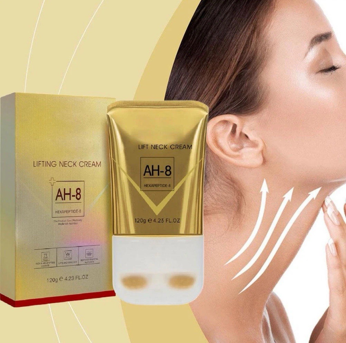 AH-8 Firming Neck Cream for Crepey Skin Body Moisturize Comfort Roller Neck Care
