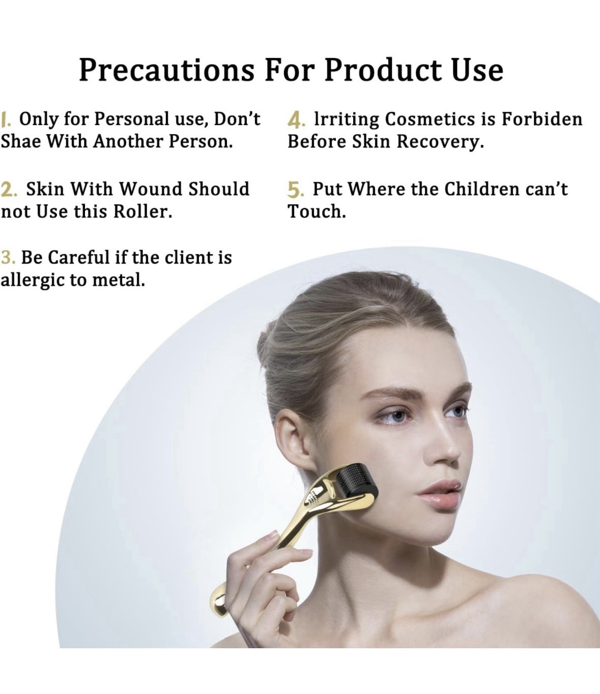 Facial Massager Rollers with Storage Case Roller Skin Care Instrument for Face