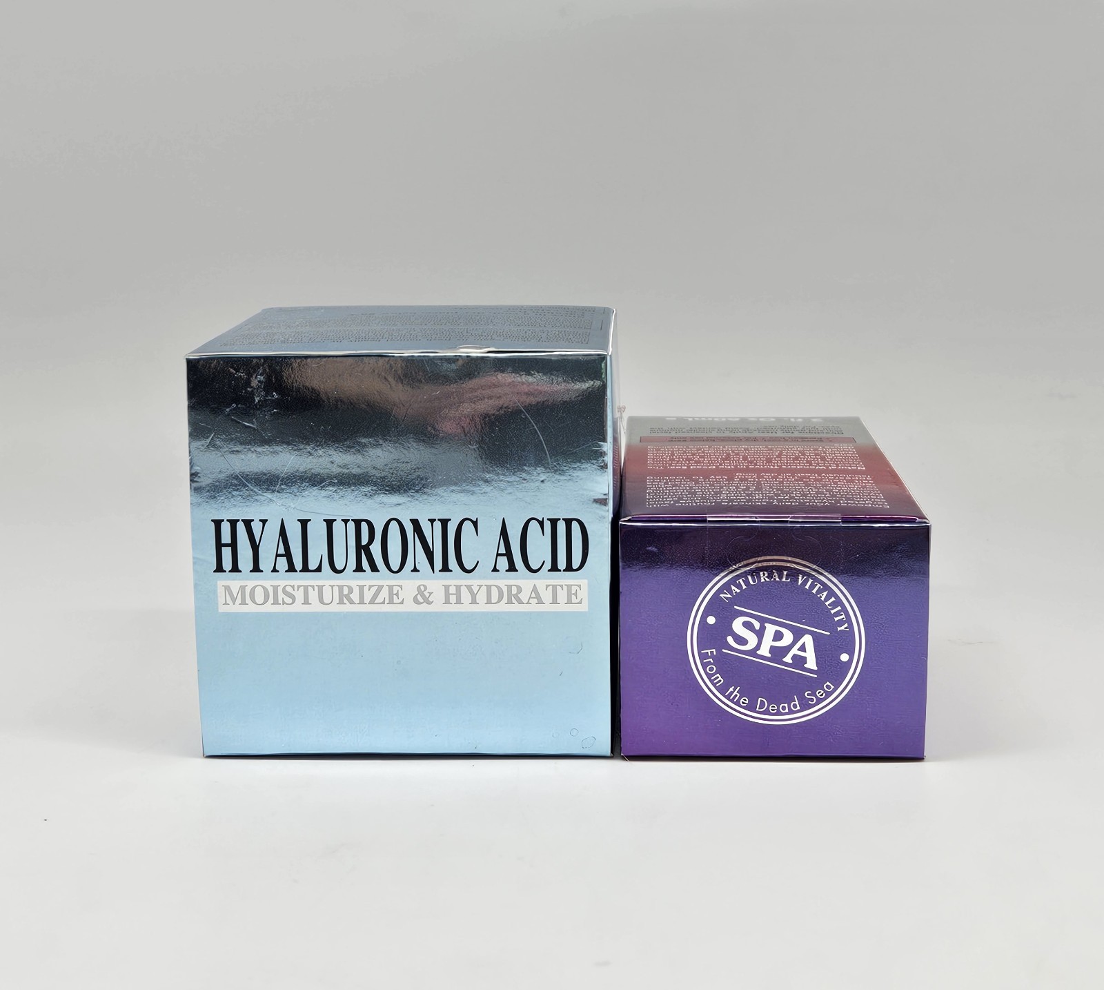 2 Piece Set HYALURONIC ACID WITH DEAD SEA SALTS Moisturizing Cream + Face Serum
