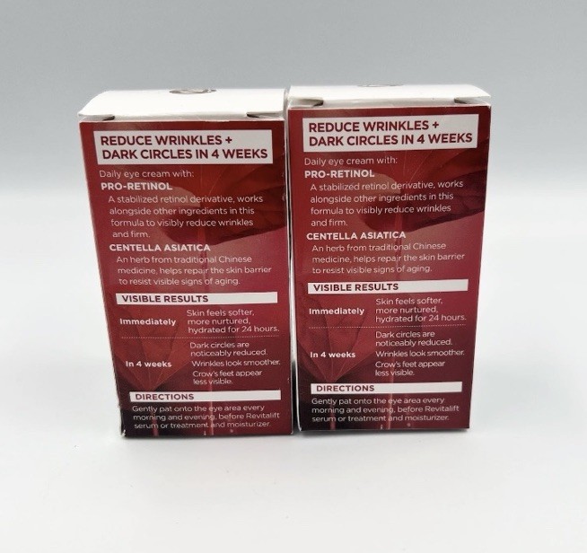 2 Pack L’Oréal Paris Revitalift Anti Wrinkle Firming Eye Cream – 0.5oz Each
