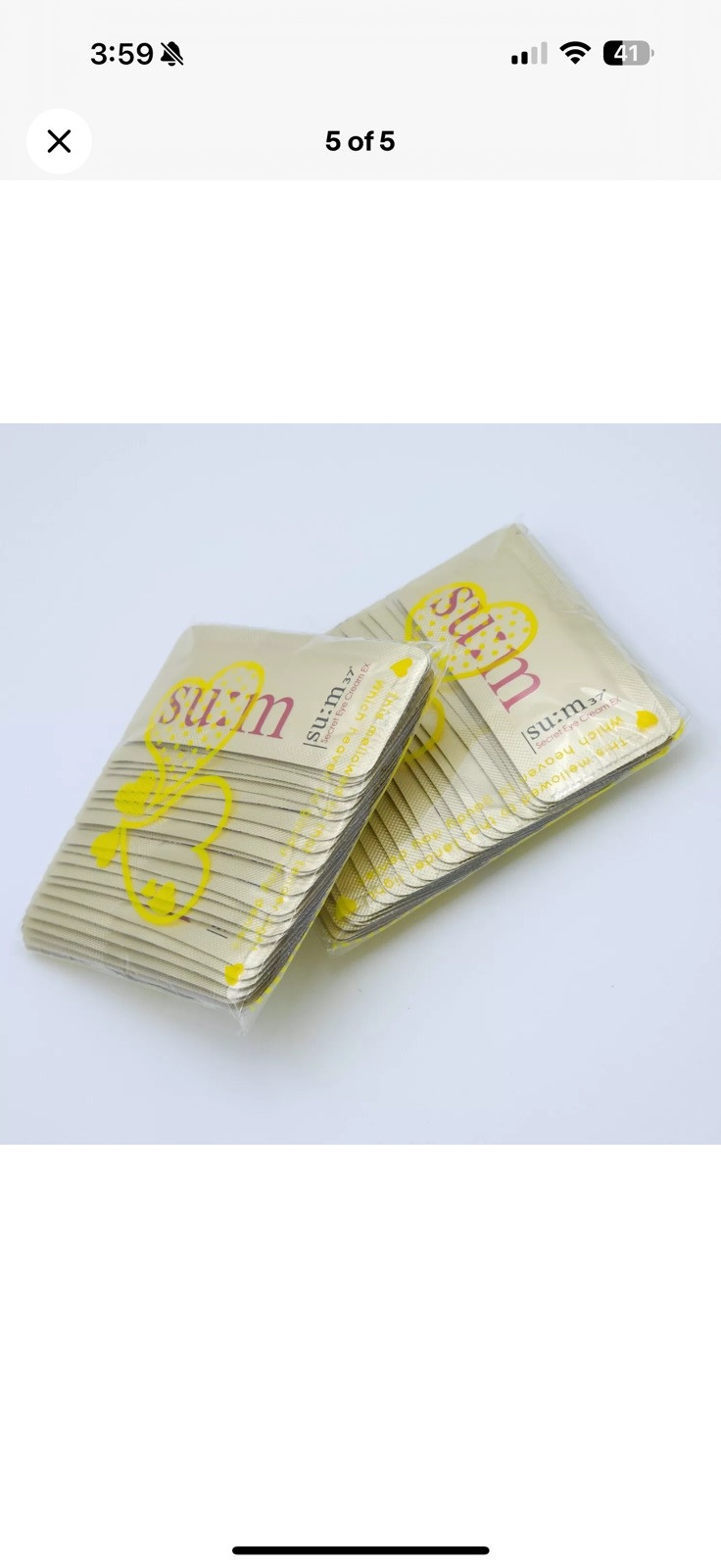 su:m37 Secret Eye Cream EX 1ml x 50pcs Anti Wrinkle Firming K-Beauty