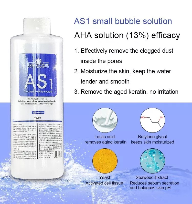 Aqua Peeling Solution AS1 SA2 AO3 Dermabrasion 6*400ML+ 3 Faical Gels