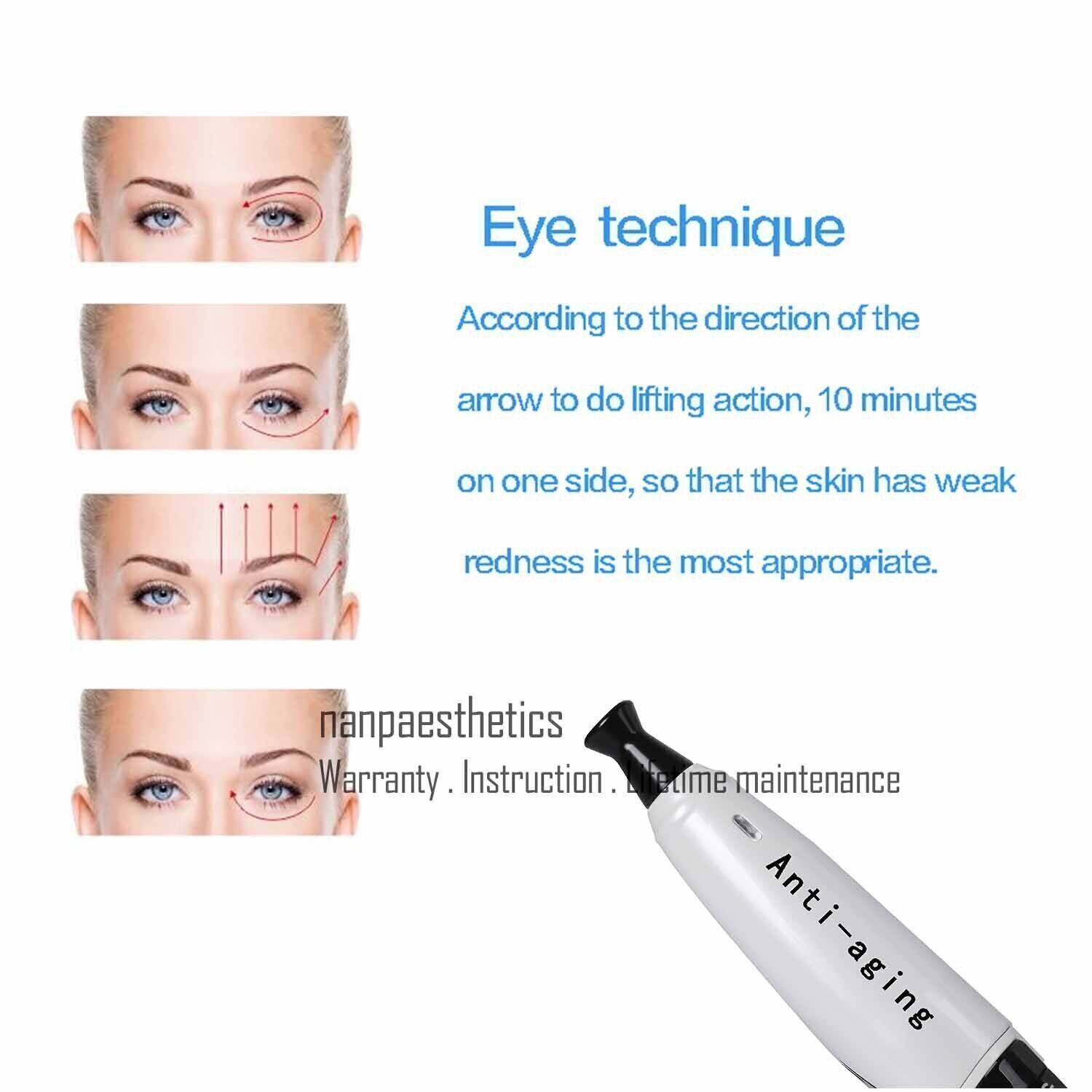2 Handles RF Eye Face Body Wrinkle Lift Machine Anti aging Facial Skin Lifting