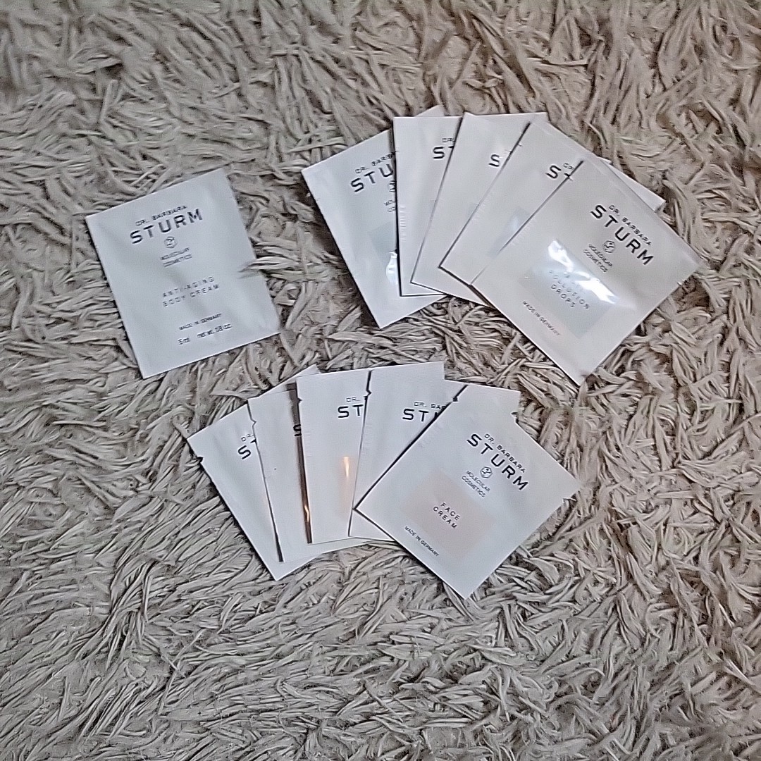 Dr Barbara Sturm Packet Bundle Travel Trial Face Cream Anti-Pollution Drops Body