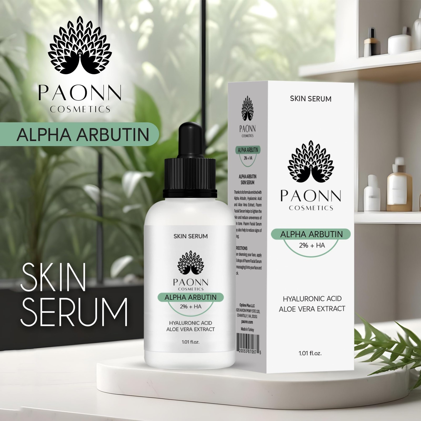 Alpha Arbutin 2% Serum + HA (1.01 fl. oz.), Dark Spot Corrector, Prevent Skin…