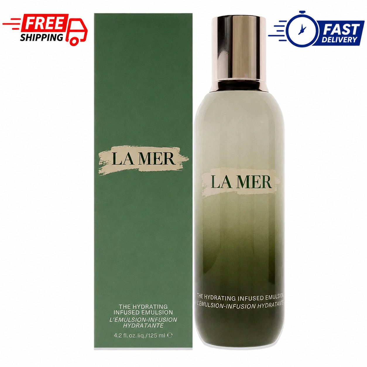 La Mer The Hydrating Infused Emulsion 4.2 OZ/125 ML New With Sealed Box