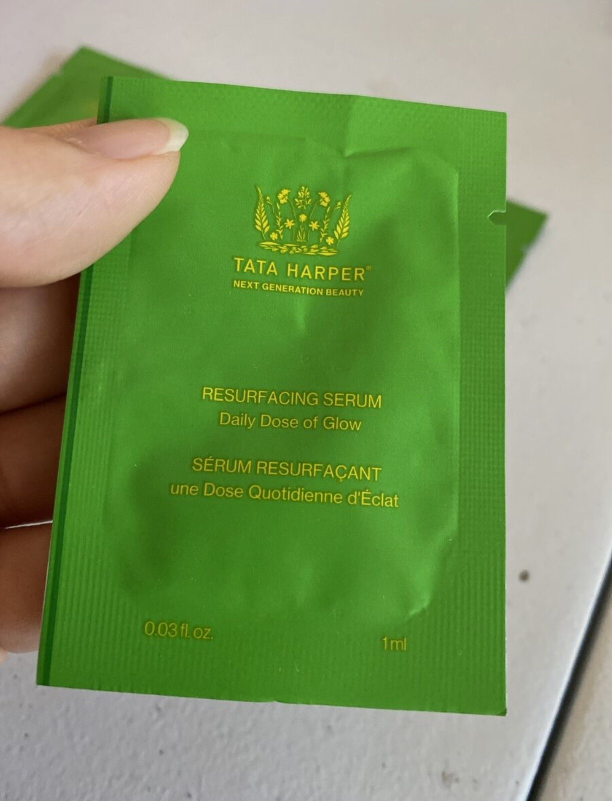 5 Tata Harper Resurfacing Serum Sample Travel 1ml T
