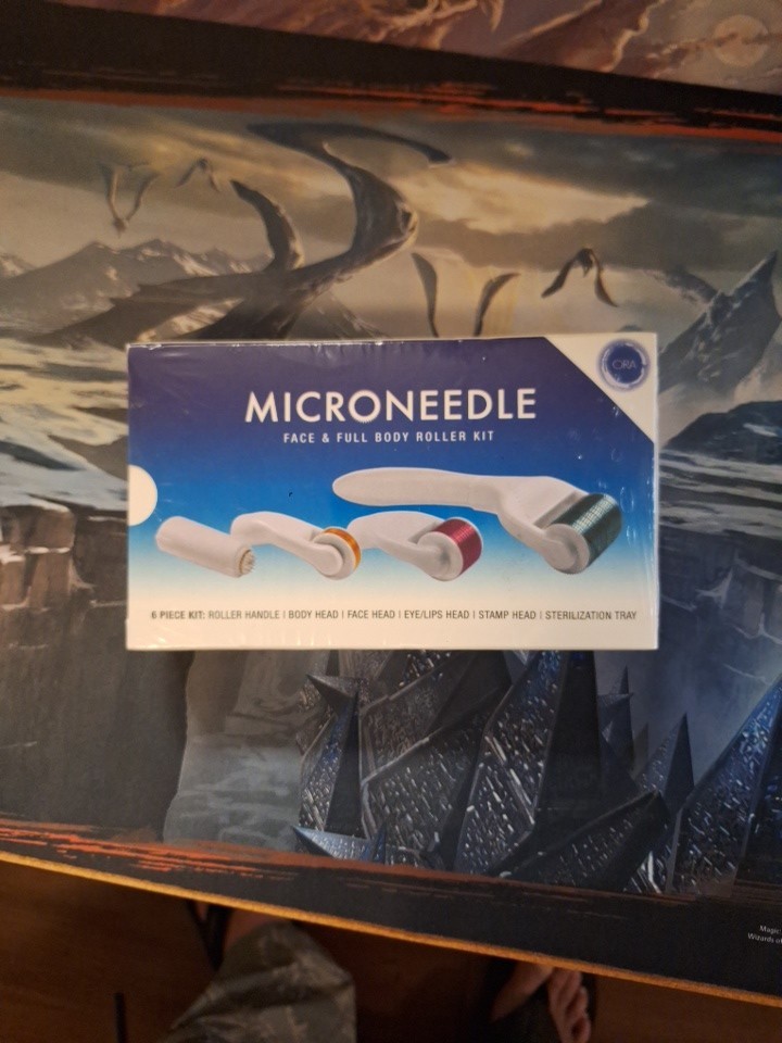 ORA Microneedle Face & Full Body Roller 6-Piece Kit NEW Sealed