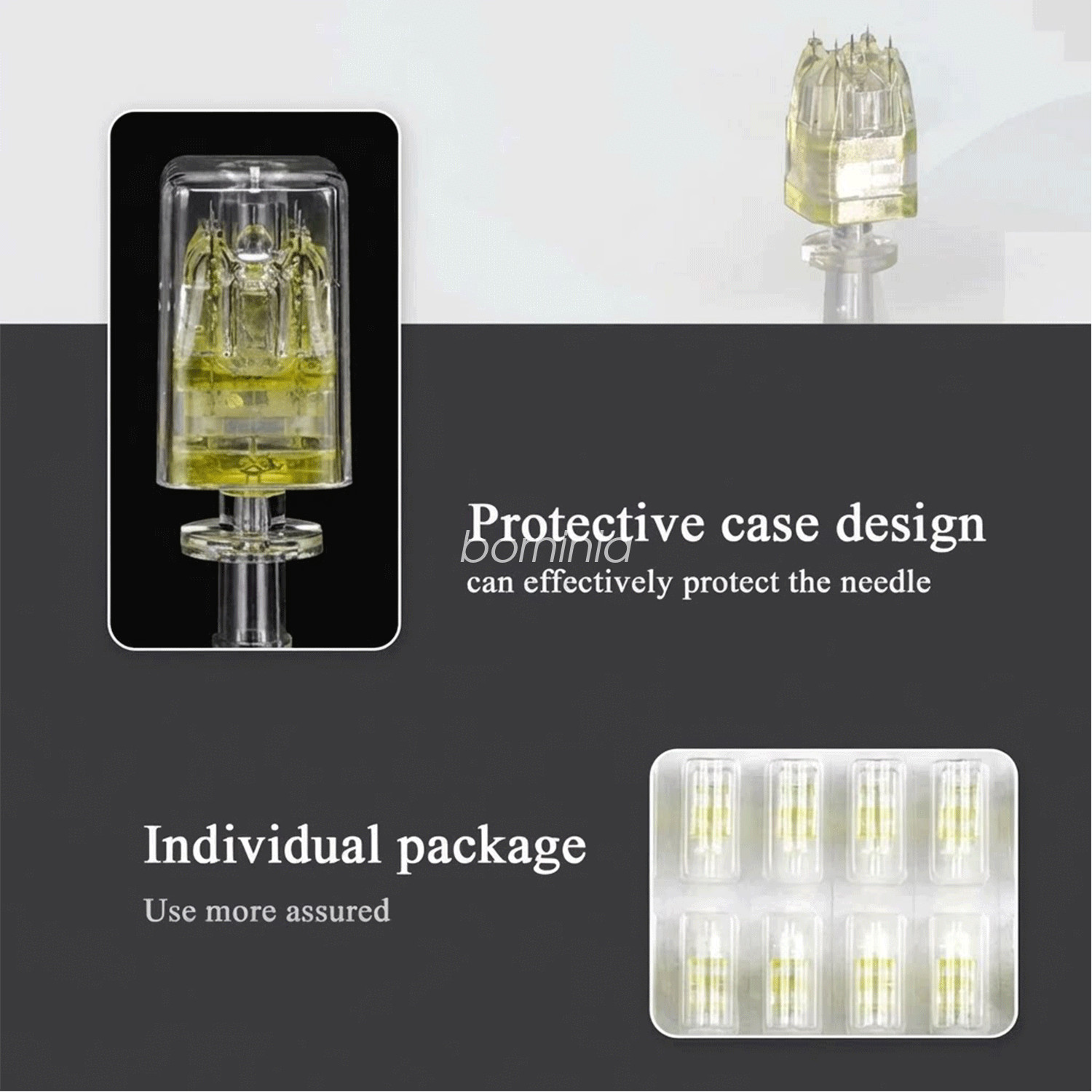 5-100pc 5 Pin Crystal Multi-Tips Replace Needle For Beauty Facial Skin Care Tool