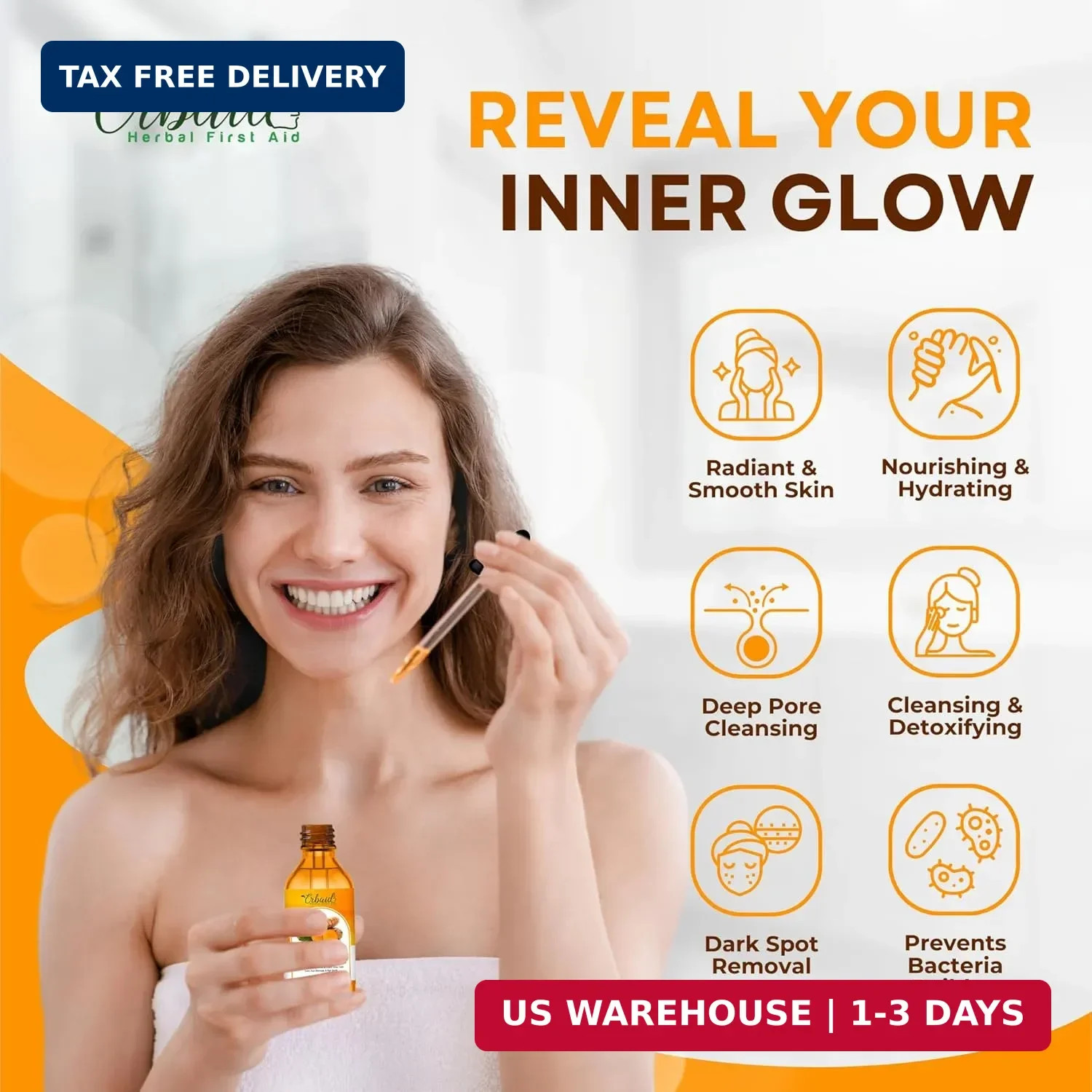 Turmeric Oil – Dark Spot Facial Serum for Face & Body – Natural Skin Brightening
