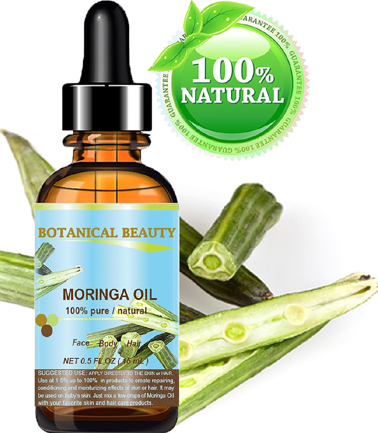 Aceite De Moringa Organico Para Arrugas La Cara Organico Prensado En Frio Puro