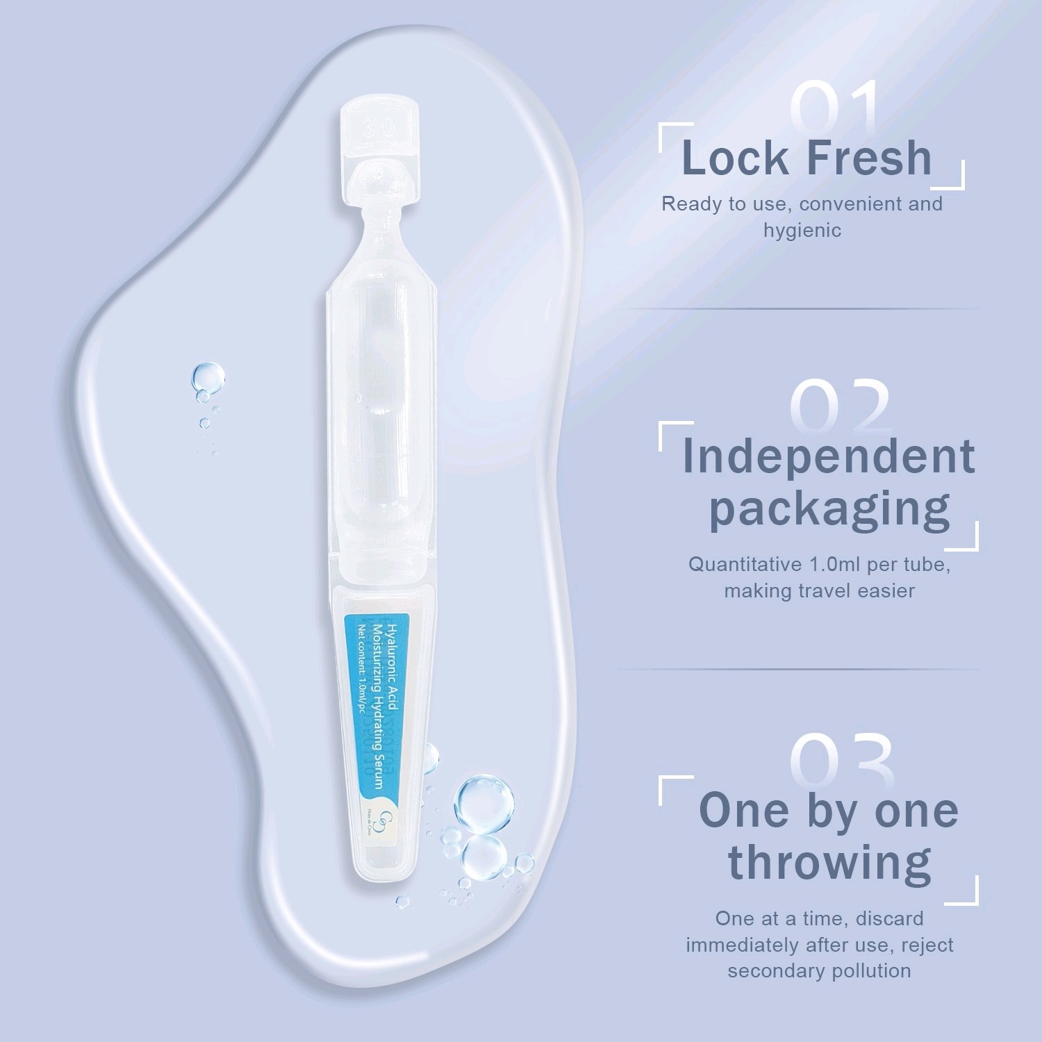 Noix De Coco 5% Hyaluronic Acid Serum, Ultra-Hydrating Vials (30PCS)