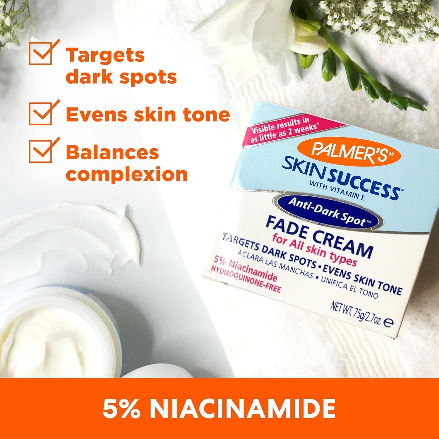 Palmer’s Skin Success Anti-Dark Spot Fade Cream with Vitamin E, Niacin(Pack of2)