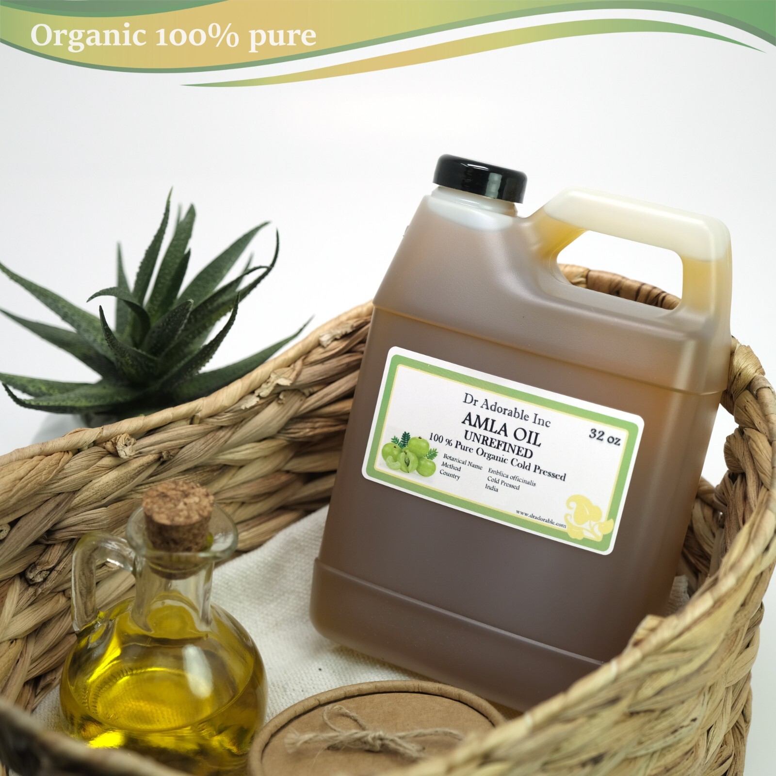 32 OZ AMLA OIL Unrefined Virgin Indian Gooseberry Hair Growth Skin Anti Aging