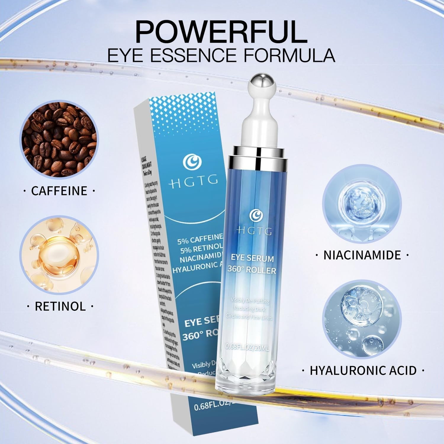 Particle Face Cream For Men 6 In 1 Anti Aging Cream Fights Eye Bags Dark Spots