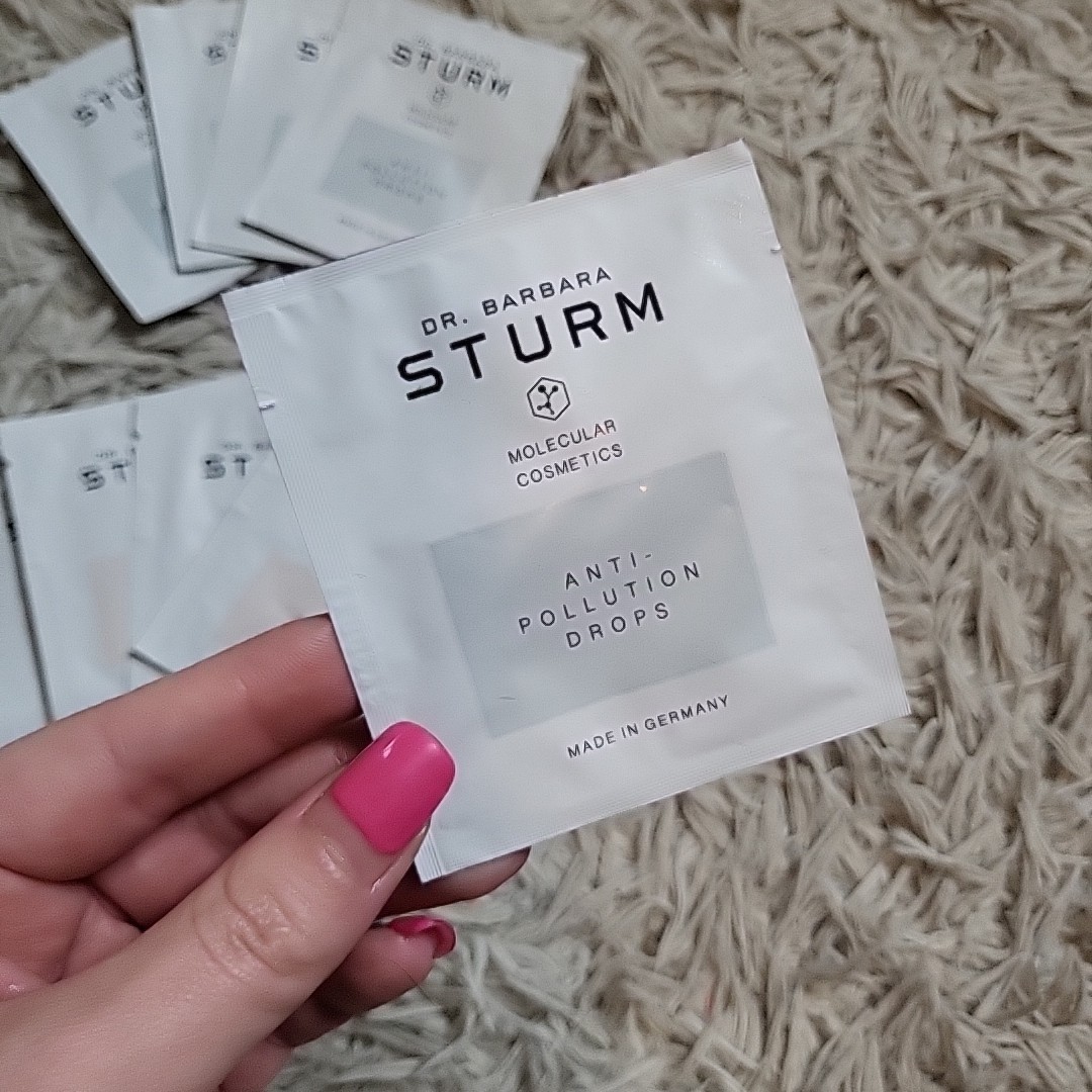 Dr Barbara Sturm Packet Bundle Travel Trial Face Cream Anti-Pollution Drops Body