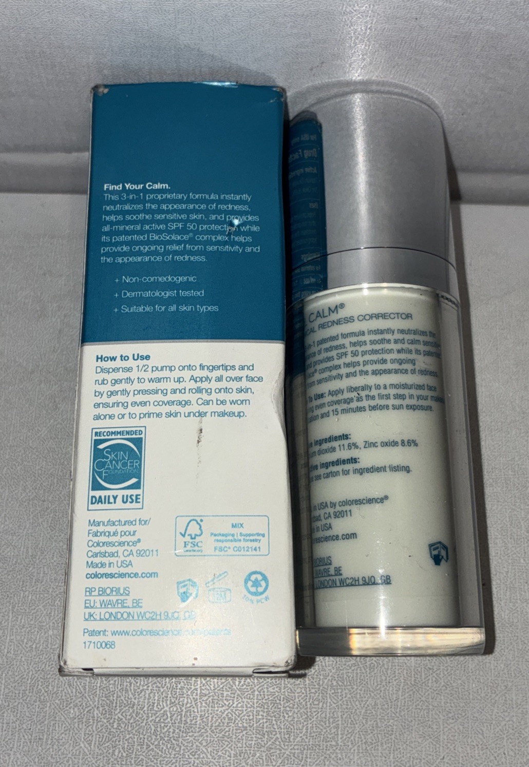 Colorescience All Calm Clinical Redness Corrector Broad Spectrum SPF 50 1 oz