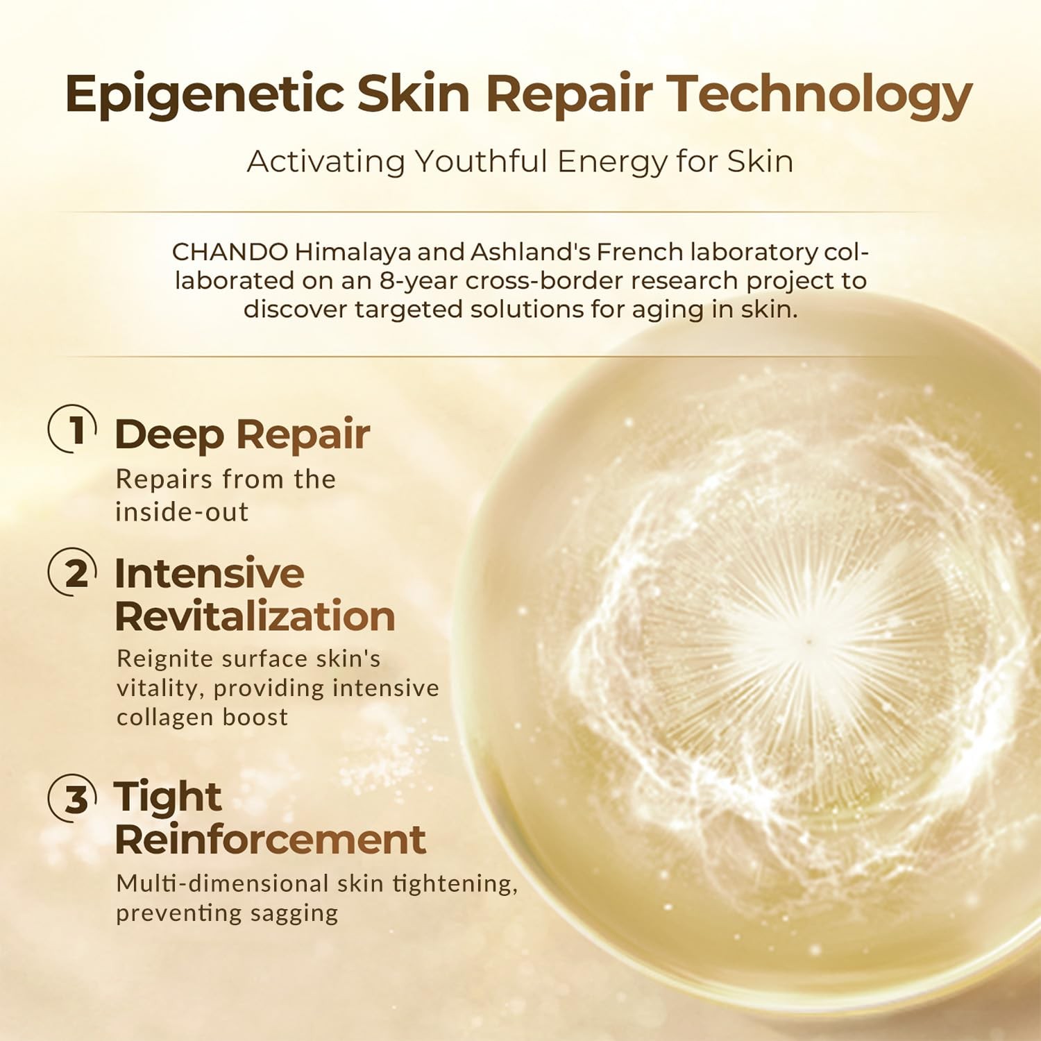 Chando Himalaya Gold Diamond Peptide-Enriched Multi Anti-Aging Serum