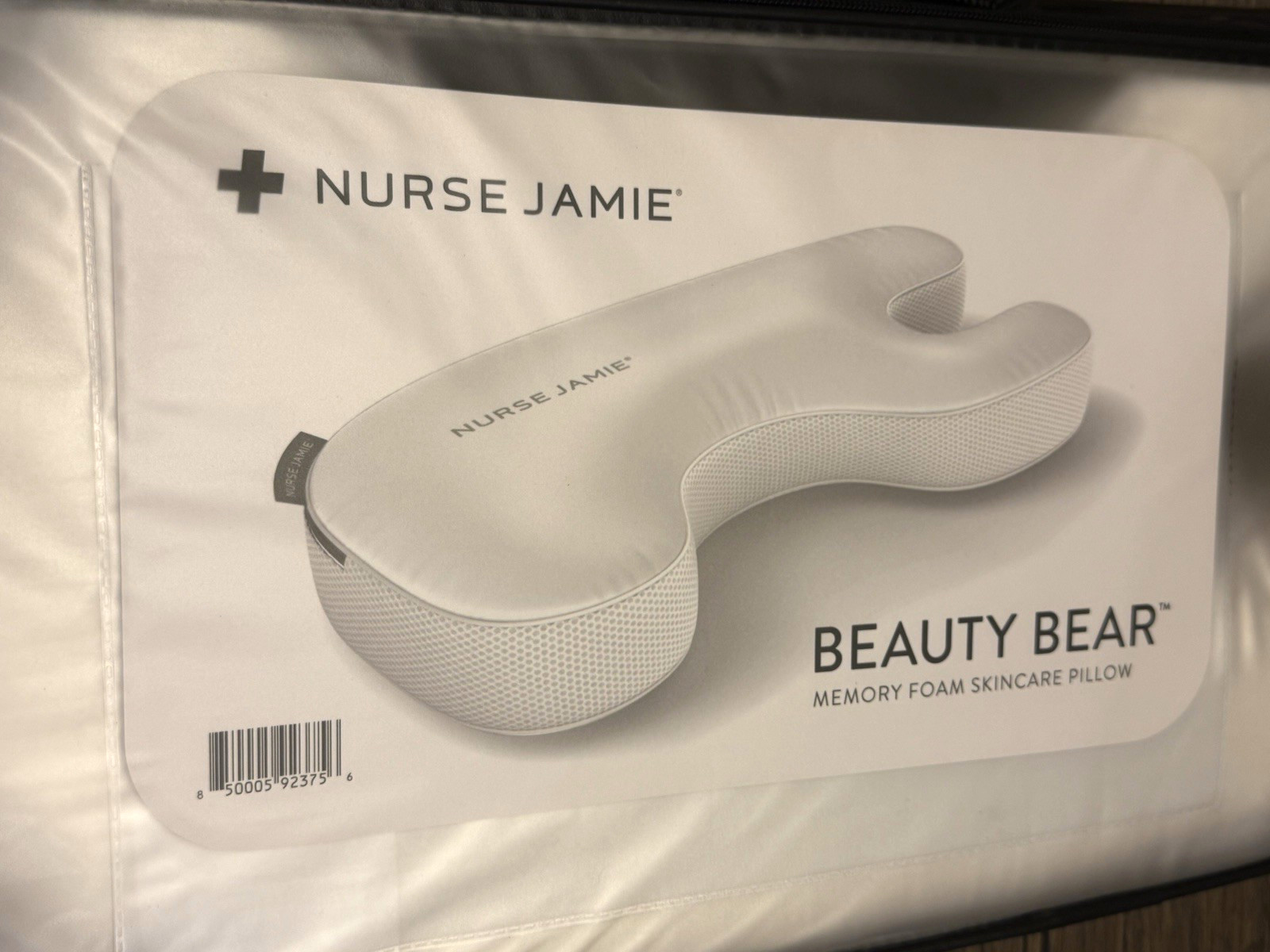 Nurse Jamie Beauty Bear Memory Foam Skincare Pillow – Anti-Wrinkle U-Shape Pillo