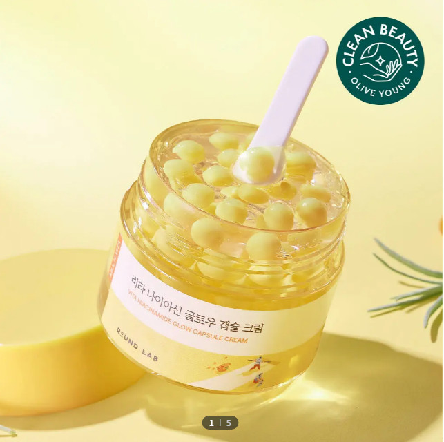 K-Beauty [Capsule Toning] Round Lab Vita Niacin Glow Capsule Cream 50ml