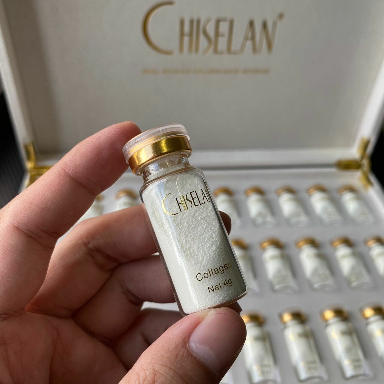 30 vials COLLAGEN CHISELAN powder + bird nest essence Collagen Drink Anti-Aging