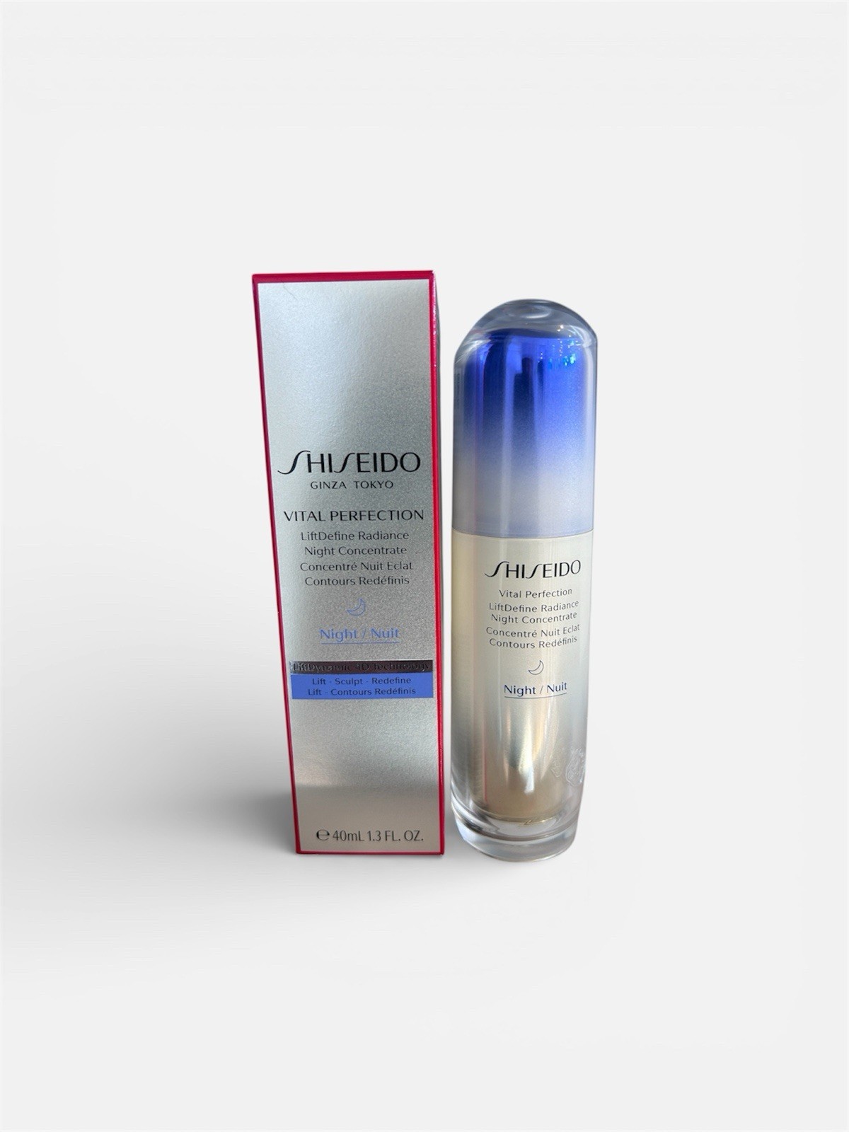 New Shiseido Vital Perfection LiftDefine Radiance Night Concentrate 40ml / 1.3oz