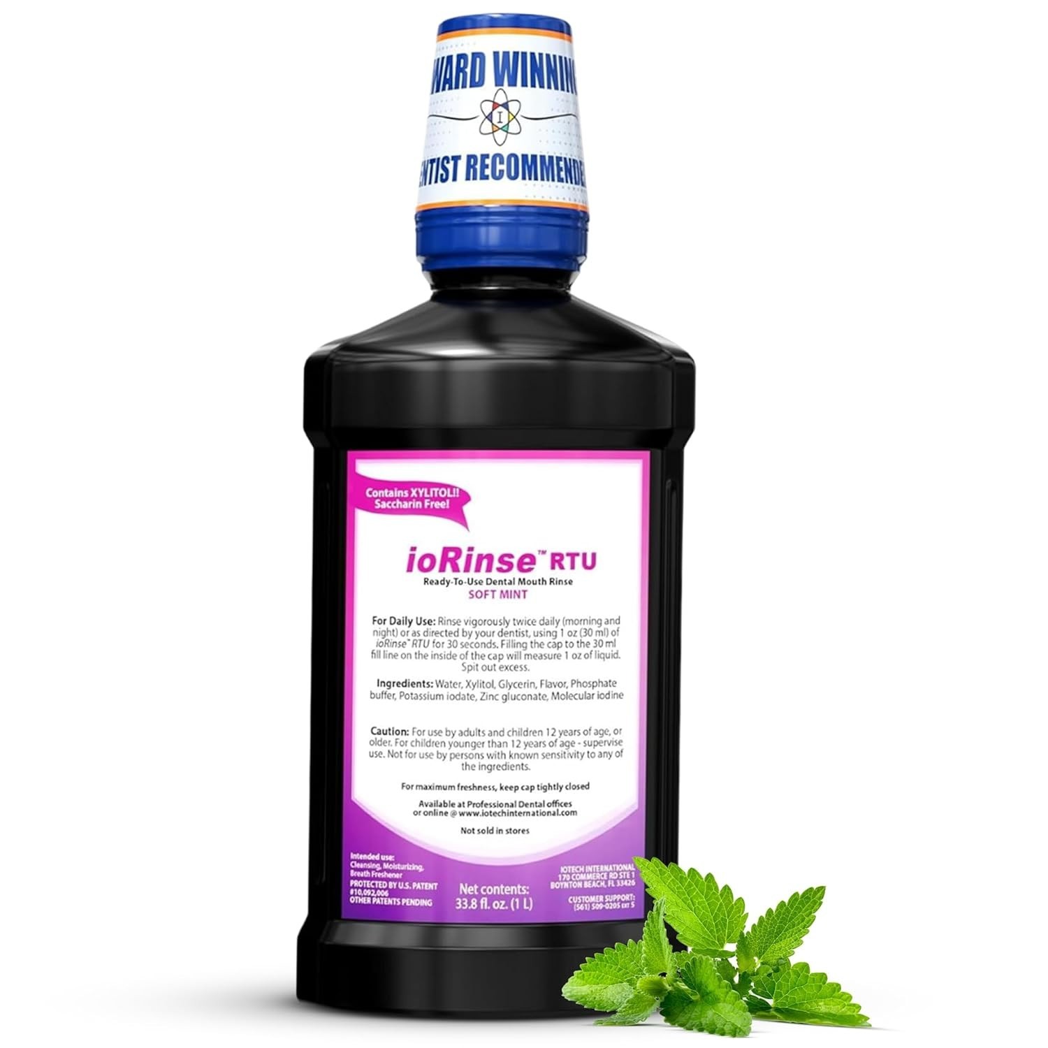 ioRinse Ready-to-Use (RTU) Mouthwash for Fresher Breath, Halitosis Relief, Al…