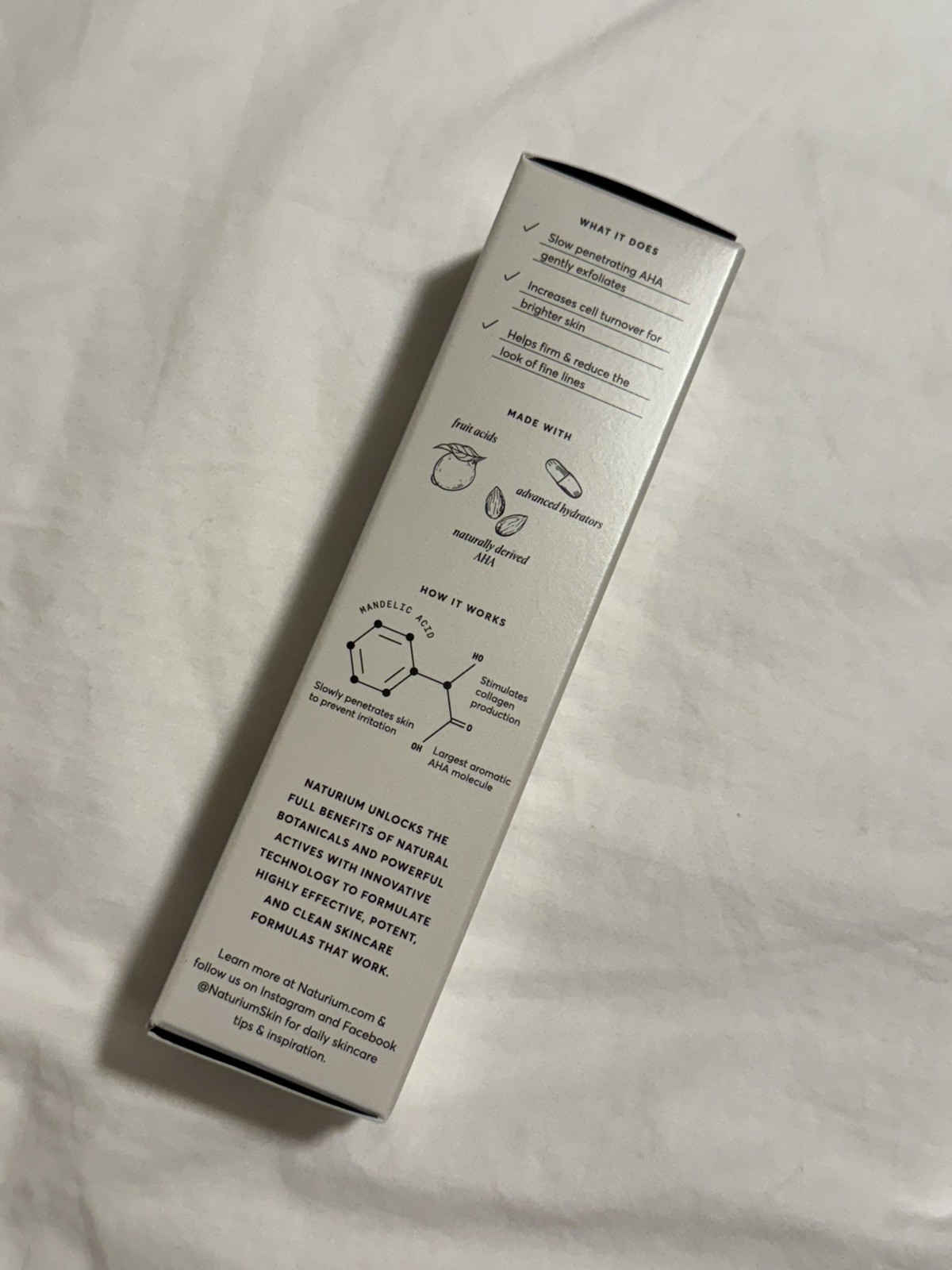NATURIUM Mandelic Topical Acid 12% 30mL / 1 Fl Oz NEW IN BOX