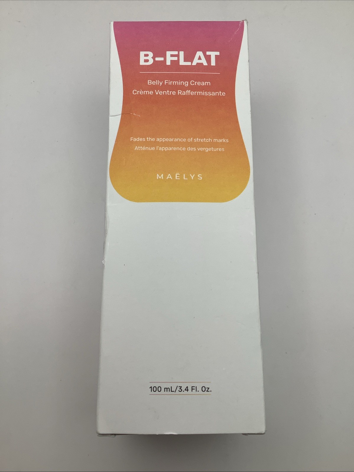 Maelys B-Flat Belly Firming Cream Full Size! New In Box, 3.4 Fl. Oz. FREE SHIP!