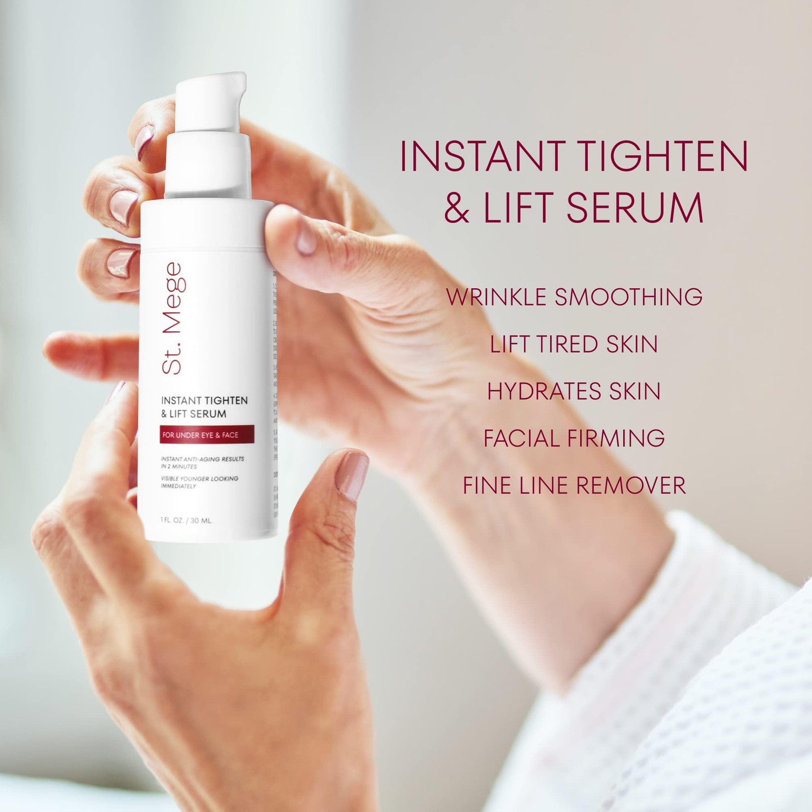 Instant Eye & Face Lift Cream: Rapid Under Eye Bags Wrinkle Smile Lines Foreh…