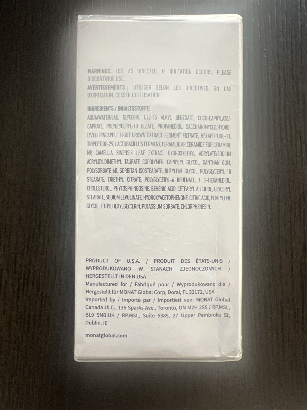 Monat Barrier Booster Ceramide Infusion Toner 120 ml / 4 fl oz – New/Sealed!