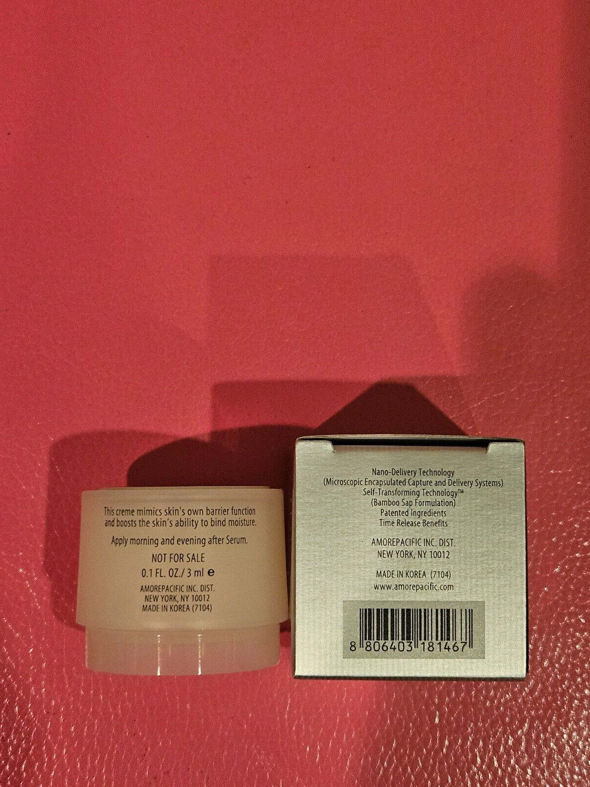 AMORE PACIFIC Moisture Bound Rejuvenating Cream ~.1 fl oz/3ml ~New in box