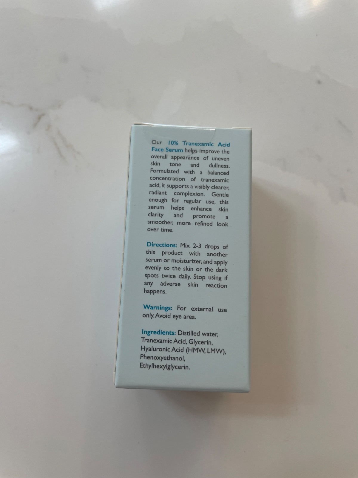 Omic Skincare 10% Tranexamic Acid Face Serum .33 oz Travel Size NIB