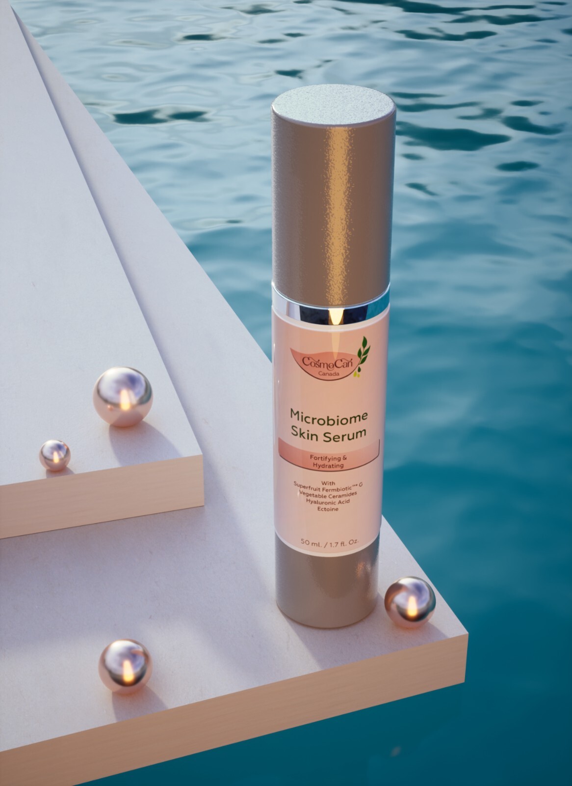 Microbiome Skin Serum Fortifying & Hydrating 50 ml. /1.7 fl. Oz. 5 PCs