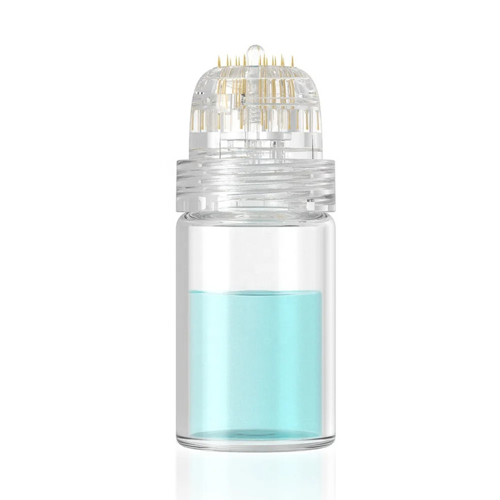USA 20 Pins Golden Plated Tips With 5 ml Glass Bottle (0.25/0.5/0.6/1.0/1.5 mm)