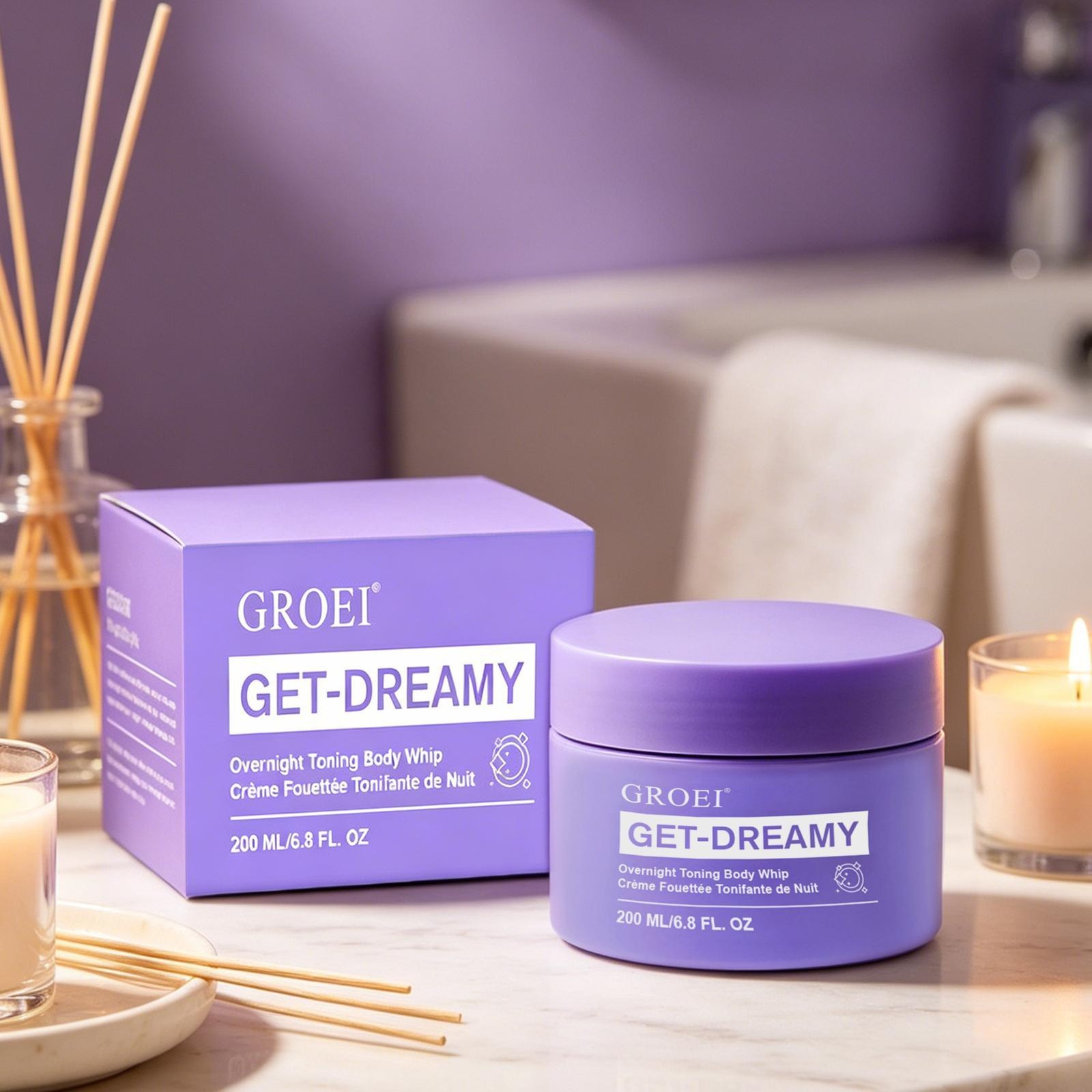 GROEI Get-Dreamy Overnight Toning Body Whip – 6.8 fl oz/200 ml – New Sale