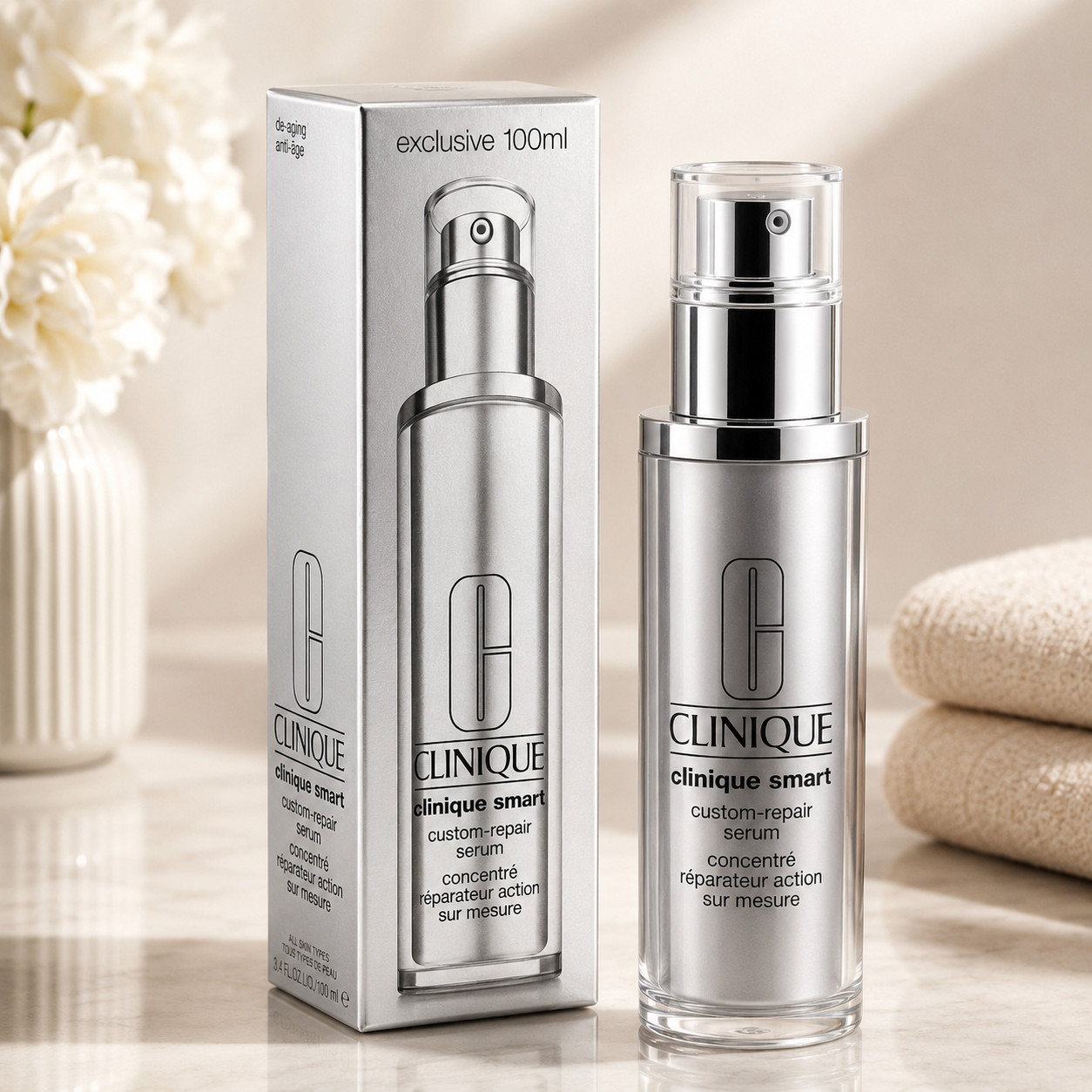 Clinique Smart Custom-Repair De-Aging Serum 3.4 oz 100 mL Brand New SEALED