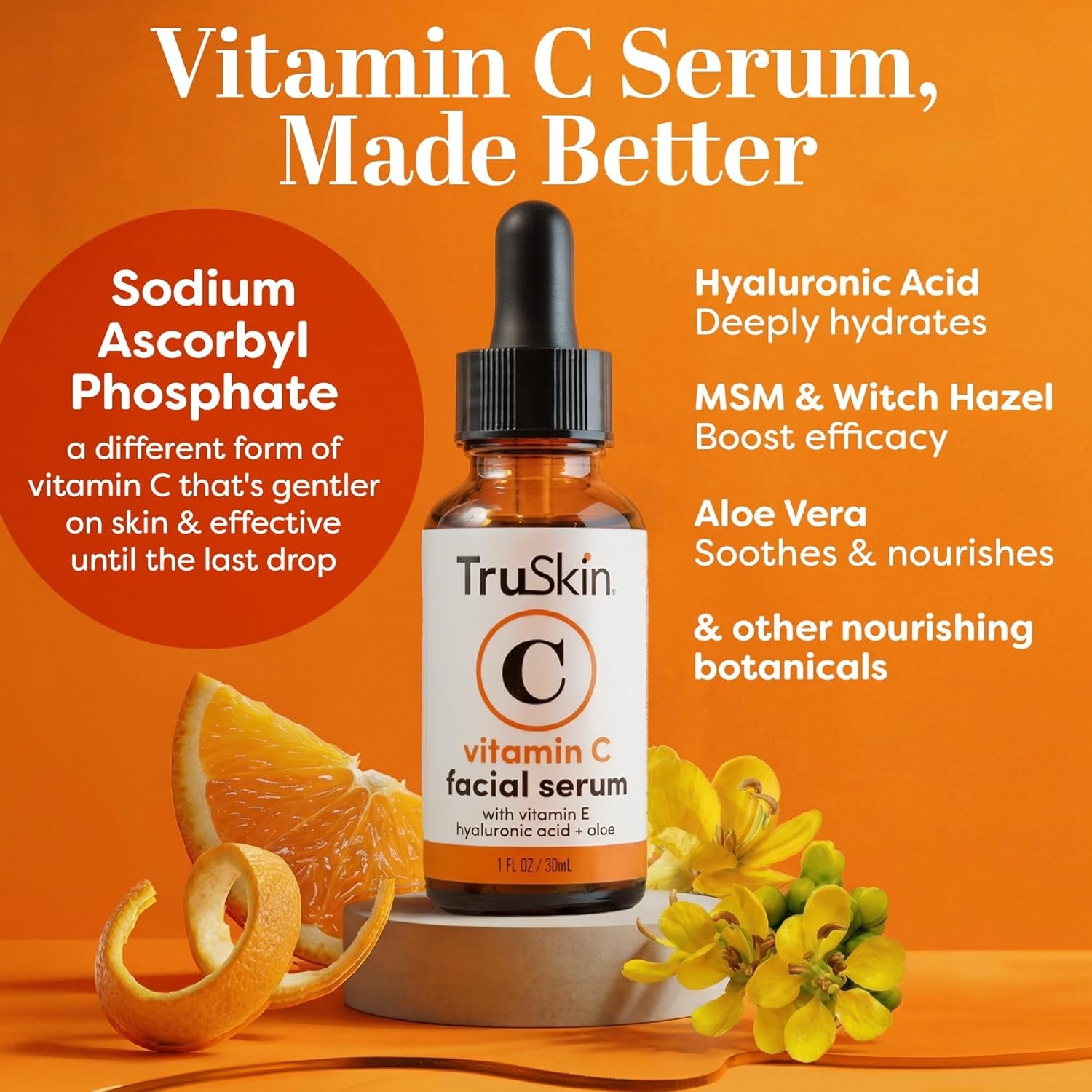 TruSkin Vitamin C Serum Face Anti Aging Hyaluronic Acid