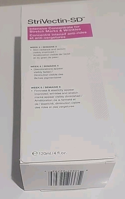 NIB StriVectin-SD Intensive Concentrate for Stretch Marks & Wrinkles 4oz/120ml.