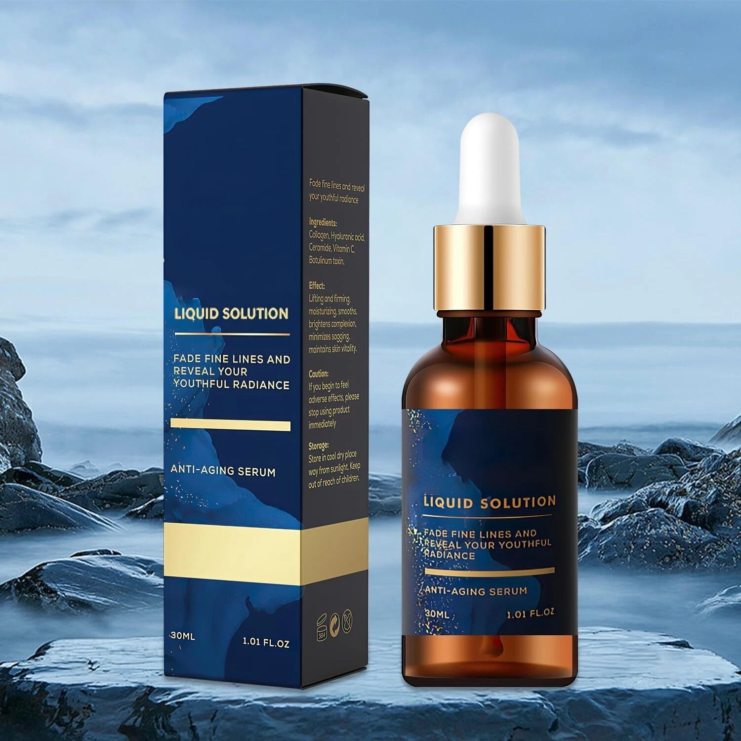 NEW, Olavita Face Serum, Vitamin C & E Serum, Anti Aging Face Tightening (3 Pcs)