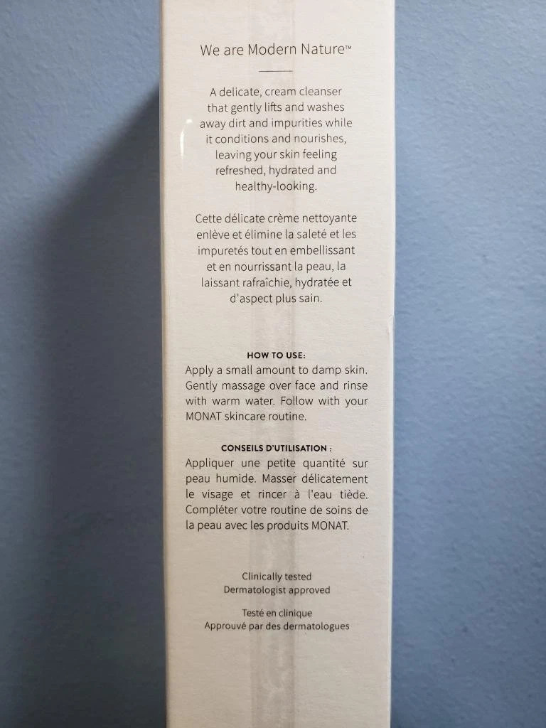 Monat Be Gentle Creamy Cleanser 4 oz – New / Sealed! Purifying & Soothing