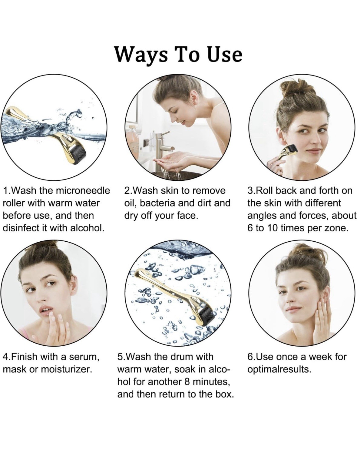Facial Massager Rollers with Storage Case Roller Skin Care Instrument for Face