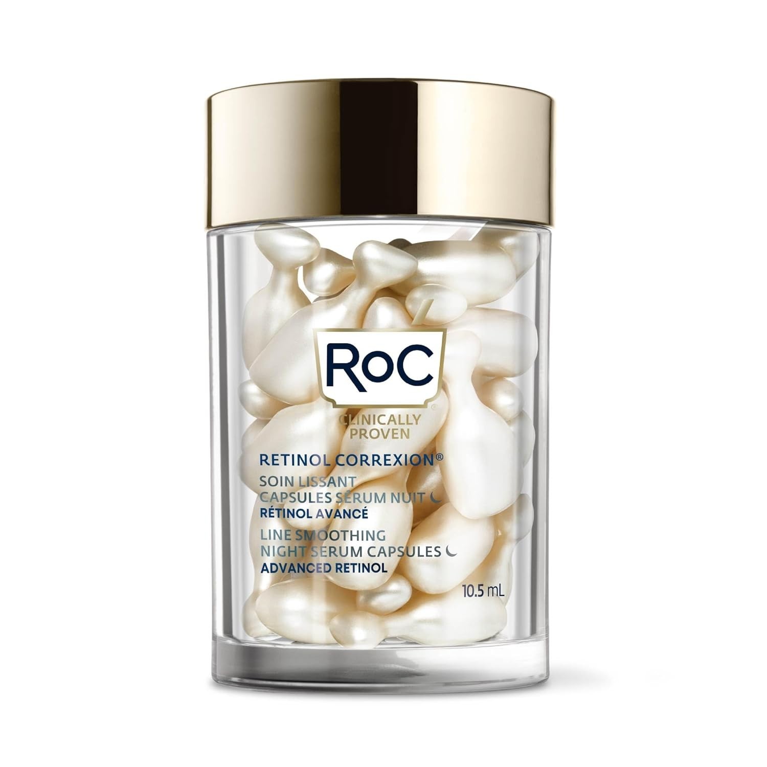 RoC Retinol Correxion Line Smoothing Night Serum Capsules X2 10 CAPS EACH